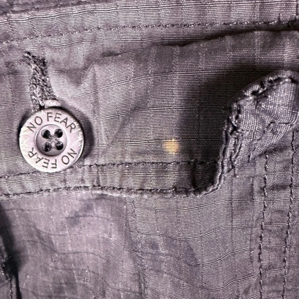 Vintage No Fear Cargo Shorts Mens 32 Lightweight Ripstop Skate 2000s Y2K‎ Read!